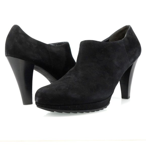 NIB$295 Paul Green Karina Suede Dress Ankle Booties Platform Heels 7.5, US 10 - Picture 2 of 10